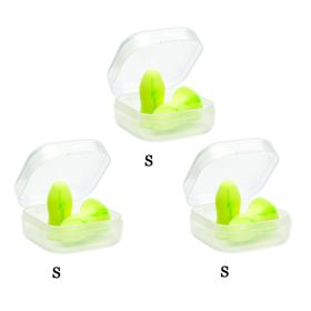 S/M/L Soundproof Sleeping Ear Plugs Earplugs For Sleeping Special Mute Soft Slow Rebound Student Anti-Noise Protection Earplug (Color: 6pcs S)