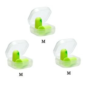 S/M/L Soundproof Sleeping Ear Plugs Earplugs For Sleeping Special Mute Soft Slow Rebound Student Anti-Noise Protection Earplug (Color: 6pcs M)