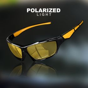 1/3PCS Sports Polarized Sunglasses for Men Lightweight Night Vision Male Shades Cycling Driving Fishing Fashion Mirror Sunglass (Lenses Color: C3)