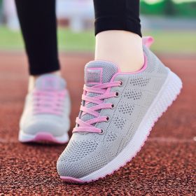 Women Shoes Super Light Sneakers For Women Vulcanize Shoes Sport Basket Femme Walking White Sneakers Women Casual Tenis Feminino (Shoe Size: 38, Color: Gray)