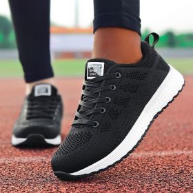Women Shoes Super Light Sneakers For Women Vulcanize Shoes Sport Basket Femme Walking White Sneakers Women Casual Tenis Feminino (Shoe Size: 36, Color: Black)