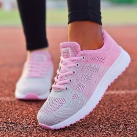 Women Shoes Super Light Sneakers For Women Vulcanize Shoes Sport Basket Femme Walking White Sneakers Women Casual Tenis Feminino (Shoe Size: 37, Color: Pink)