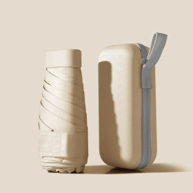 Umbrella With Storage Case (Color: Cream)